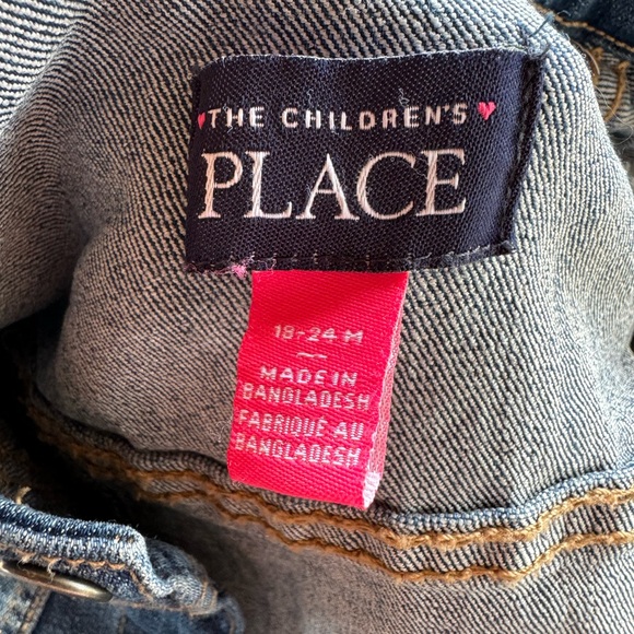Children’s Place Toddler Denim Jean Jacket 18-24 months - Picture 5 of 8
